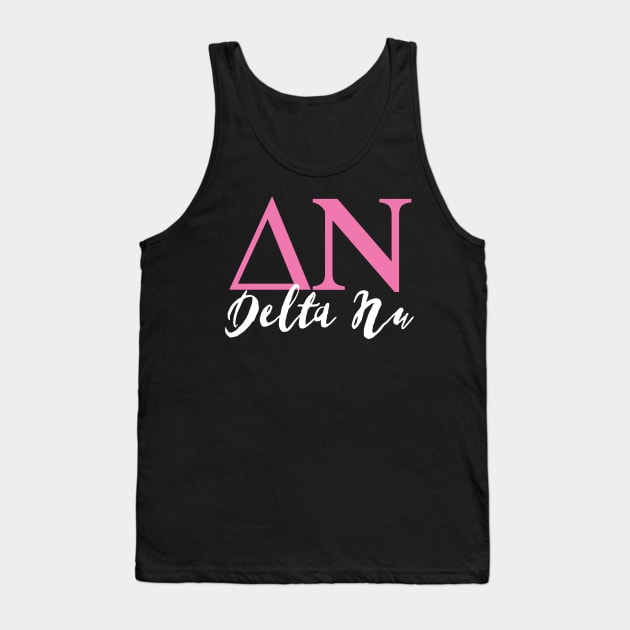 Delta Nu Tank Top by MindsparkCreative